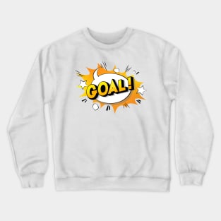 Goal Celebration Comic Style Expression Crewneck Sweatshirt